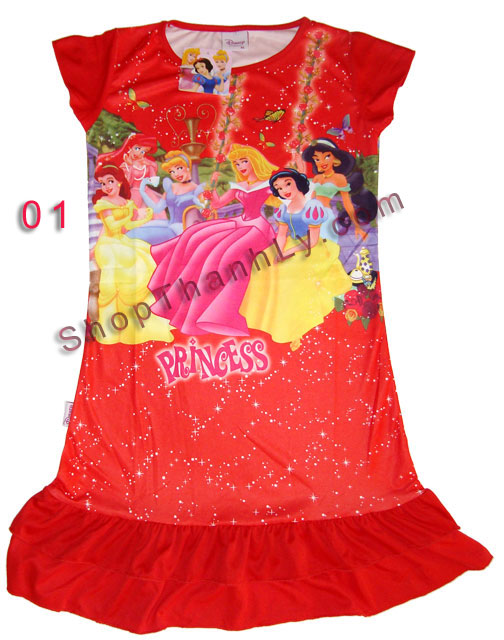 Áo váy đầm Disney cho bé từ  3-8 tuổi có nhiều màu, nhiều kiểu, nhỉều size